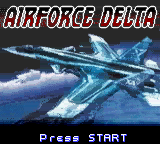 AirForce Delta title screen for GameBoy Color